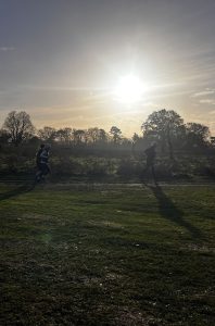 Runners in the December Sunshine